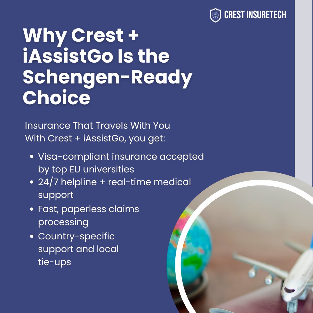 IassistL's tweet image. 👉 Swipe to unlock Schengen visa insurance secrets!    Crest Insuretech Pvt Ltd    #SchengenVisa #StudyInEurope #StudentVisaTips #VisaInsurance #CrestGlobal #iAssistGo #StudyAbroadSmart #WhatCanYouOut #VisaDenied #InsuranceMatters #InternationalStudents #GermanyStudentVisa