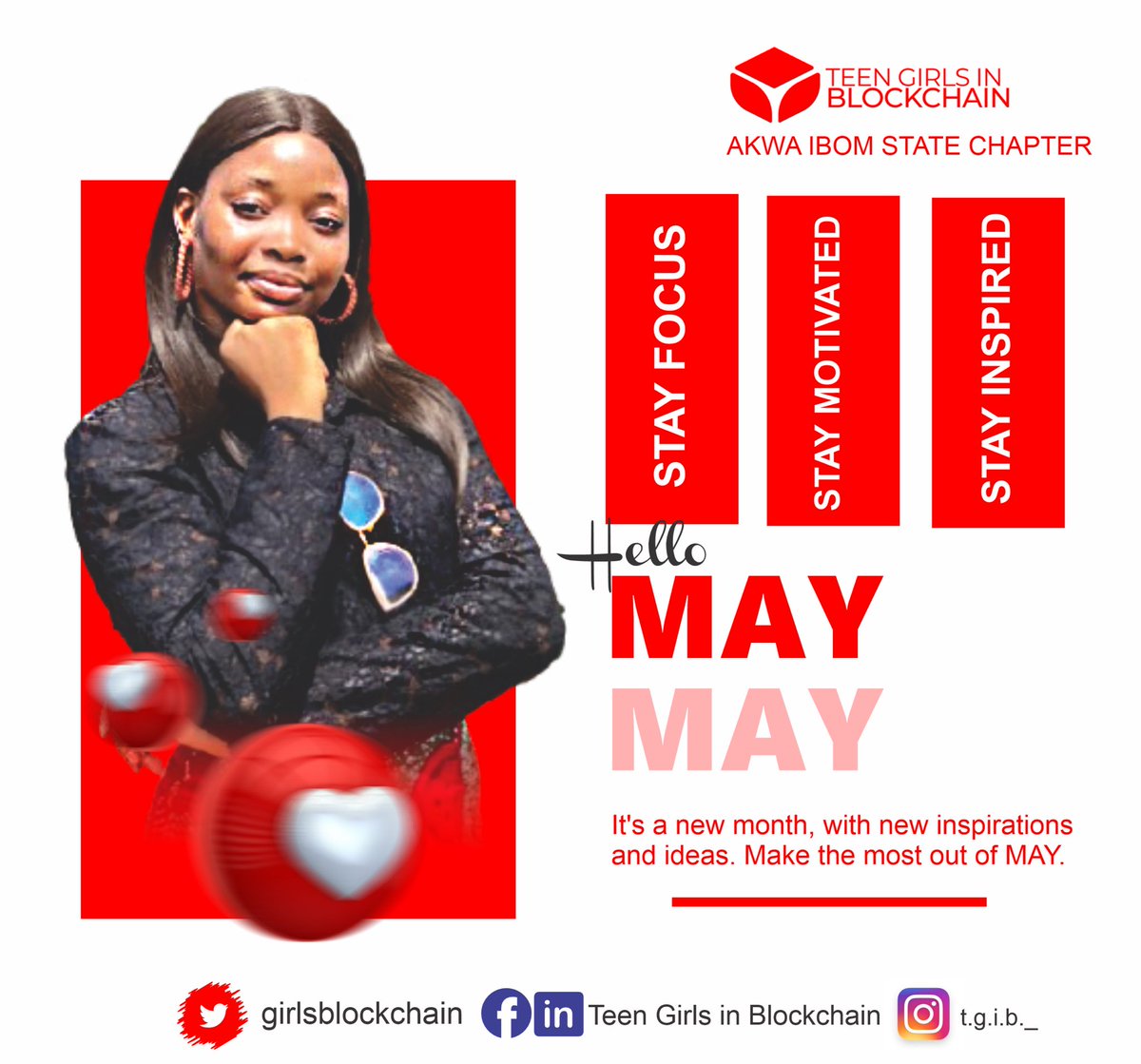 GirlsBlockchain's tweet image. Happy New Month 

In May, we’re building stronger, reaching farther, and empowering more girls with Web3 skills.

Let’s shape the future together.

#TGIB #BlockchainEducation #GirlsInTech #Web3ForAll #NewMonth