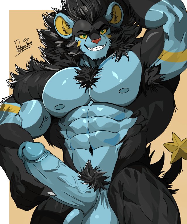 Luxray~ #FurryMale #furry_nsfw #FurryGayBody #furry #pokemonfanart #furrybara
