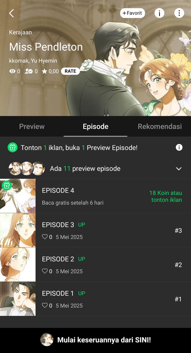 yorsphere's tweet photo. < Miss Pendleton > has been released on Webtoon ID!

» https://t.co/IxLa4JQd2c https://t.co/QNBDweSmS9