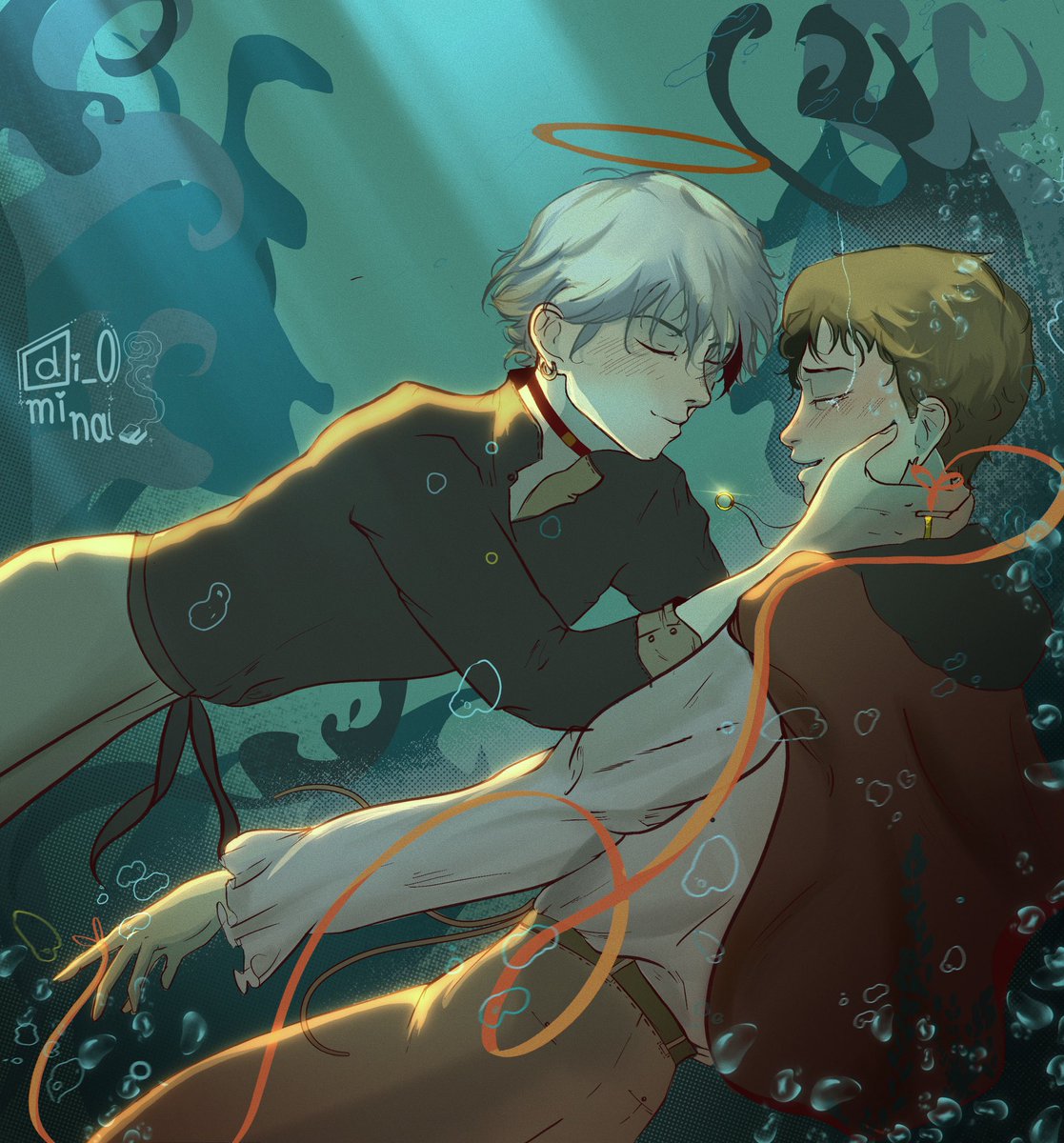 #kawoshinweek2025 Hasta  el final.  #kaworu #shinji