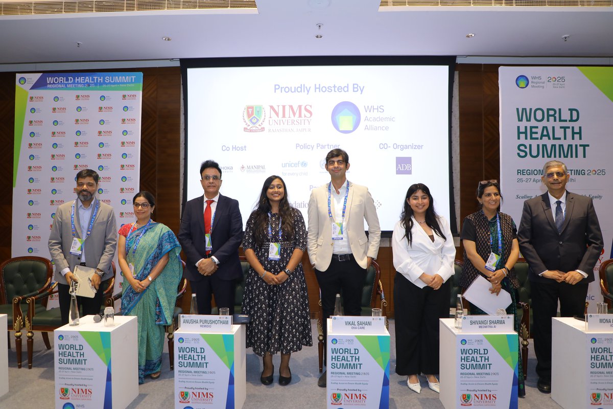 KCDH_A's tweet image. As part of the @whsnewdelhi2025, we hosted a focused panel discussion on “Scaling Access to AI-Powered Diagnostics for Improved Health Equity.”
The session explored how #AI can move from buzzword to backbone in making diagnostics more accessible and equitable.
#DigitalHealth