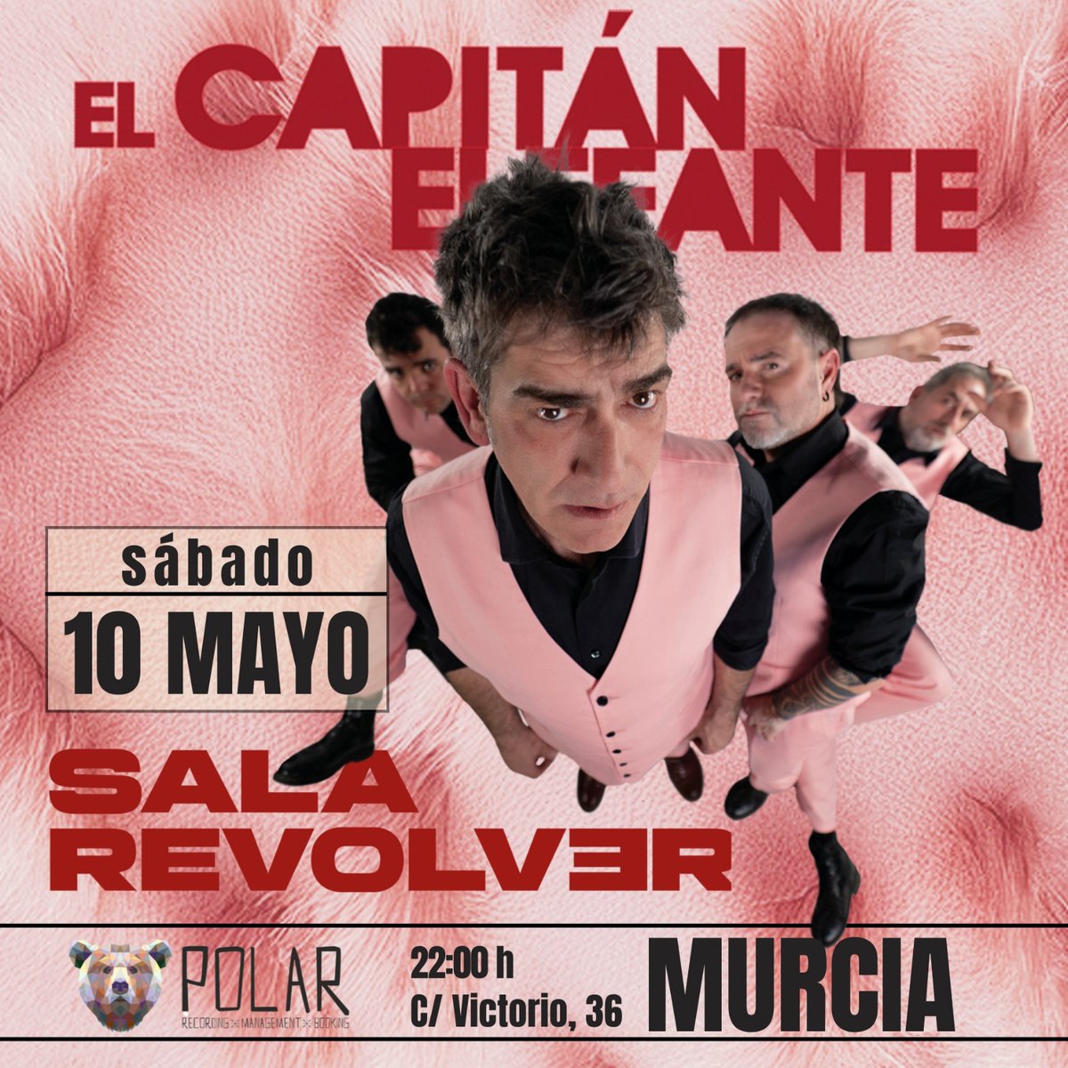 💥📅Murcia📅💥
Este próximo 10 de mayo sábado vamos a estar en la @salarevolver con nuestro repertorio más cañero para que lo bailes bien a gusto! Además que si te ha molado nuestro último tema 🪖 lo vas a poder escuchar!! 

⏰A las 22:00 empezamos y la entrada es gratis!!!