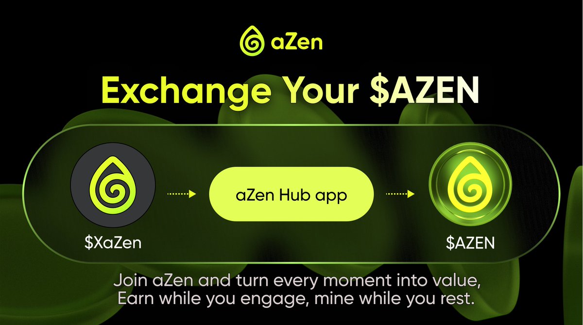 azen_protocol's tweet image. 🌟 We’ve come this far — victory is near! 🌟

Your $XaZen will convert to $AZEN at the upcoming TGE via the aZen Hub app.

🚀 New aZen Hub App Launching at TGE!
🎁 View and claim your $AZEN airdrop directly in the app.
✅ Some users will receive their airdrop straight to their…