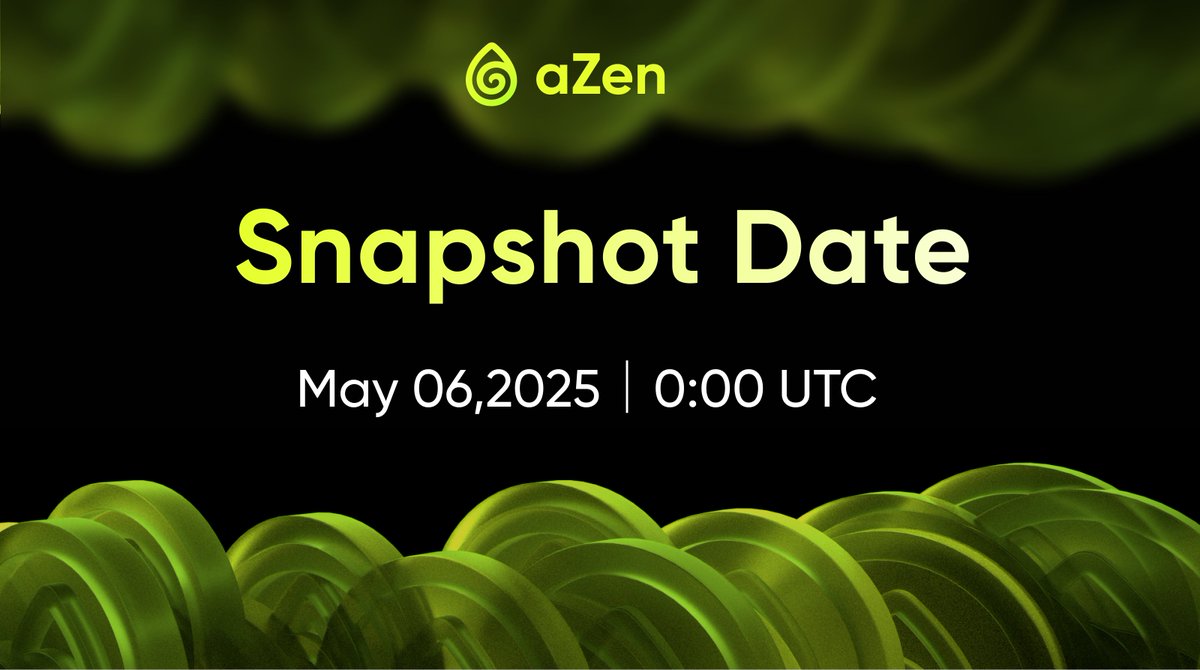azen_protocol's tweet image. 🔥Mark your calendars, aZenese!
📌 $XaZen snapshot: May 6, 2025 (0:00 UTC)
🗓 $AZEN TGE launch: May 8, 2025 (UTC)
⚙️ We’ll need ~3 hours to process settlement data. During this time, the aZen Hub app will be temporarily offline. Once done, the app comes back online — and your…