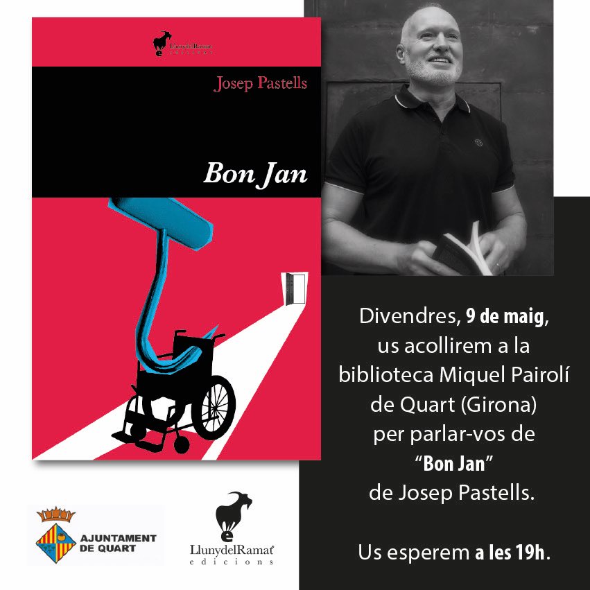 LlunydelRamat Edicions (@llunydelramat) on Twitter photo Divendres que ve el mestre <a href="/JosepPastells/">Josep Pastells Mascort</a> i na <a href="/CrisValenti/">Cristina Valentí Ternero</a> a la biblioteca de Quart. Rien ne va plus! Divendres que ve el mestre <a href="/JosepPastells/">Josep Pastells Mascort</a> i na <a href="/CrisValenti/">Cristina Valentí Ternero</a> a la biblioteca de Quart. Rien ne va plus!