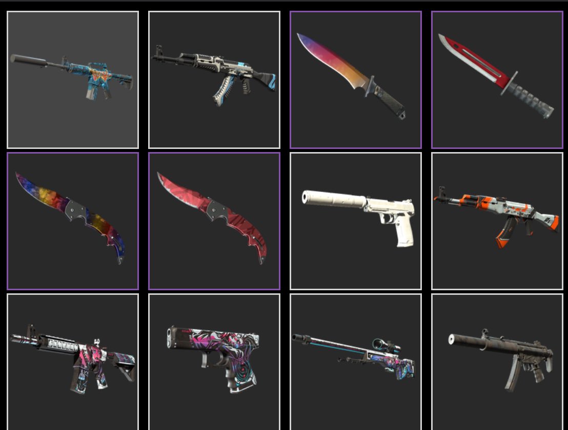 Some good value play skins available for sale soon, dms are open 🙏

Always looking to buy skins too, dm me!