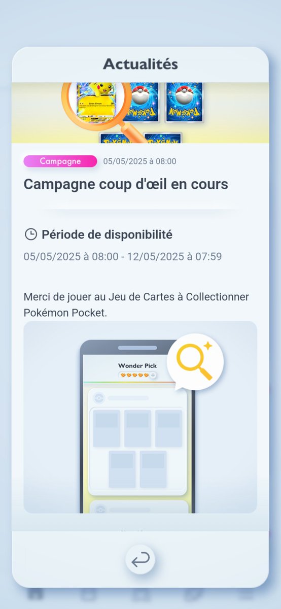 KikuraTheKhan's tweet photo. C'est reparti pour une semaine de campagne Coup d'œil 🔎

Disponible dès maintenant jusqu'au 12 mai (7h59)

Très content de son retour et on espère l'avoir régulièrement encore !

Montrez moi vos meilleures pioches !

Bonne chance ! https://t.co/nLwJzwiL5z