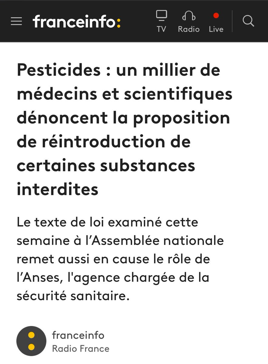 Saluons cette cohérence scientifique qui fait de l’acétamipride un super-héros chez les animaux domestiques, un super sauveur de matelas pour sauver l’Humain, mais un super-vilain chez les agriculteurs. Ironie, quand tu nous tiens <a href="/Anses_fr/">Anses</a> <a href="/franceinfo/">franceinfo</a> <a href="/BENOITVALET/">VALET BENOIT</a>