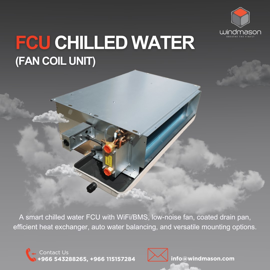 Windmasonarabia's tweet image. Innovative Comfort with Windmason’s Fan Coil Unit: Smart, efficient, and versatile climate control for any space
.
Call: +966 543288265, +966 115157284
.

#windmasonfcu #InnovativeComfort #SmartClimateControl #sustainableliving   #VersatileDesign #windmason #windmasonarabia
