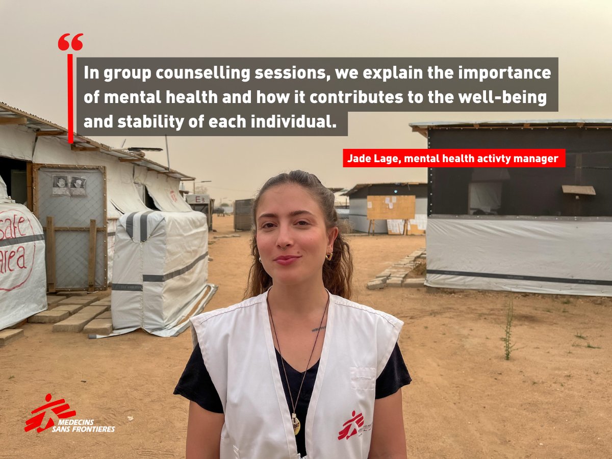 Over 43,000 people live in Metché camp in eastern Chad, having fled the brutal violence of the war in Sudan. 

Jade Lage, our mental health activity manager, supports people living in the camp’s difficult conditions, helping them cope with their trauma and uncertainty about their