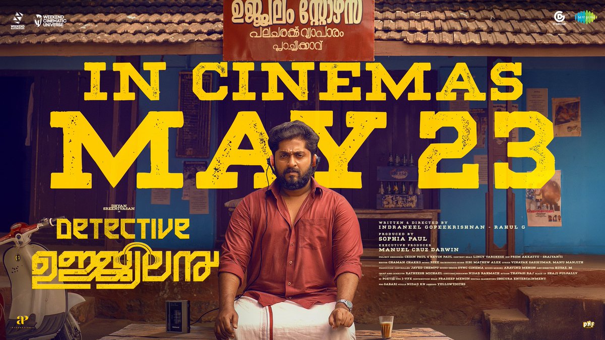 Unexpected twists and turns have caused Ujjwalan's investigation to hit a snag. The Detective and his gang need a few more clues! Case files will be opened a week later. Trust us, the wait's worth it! 

Detective Ujjwalan cracks the case in cinemas MAY 23!

#SijuWilson