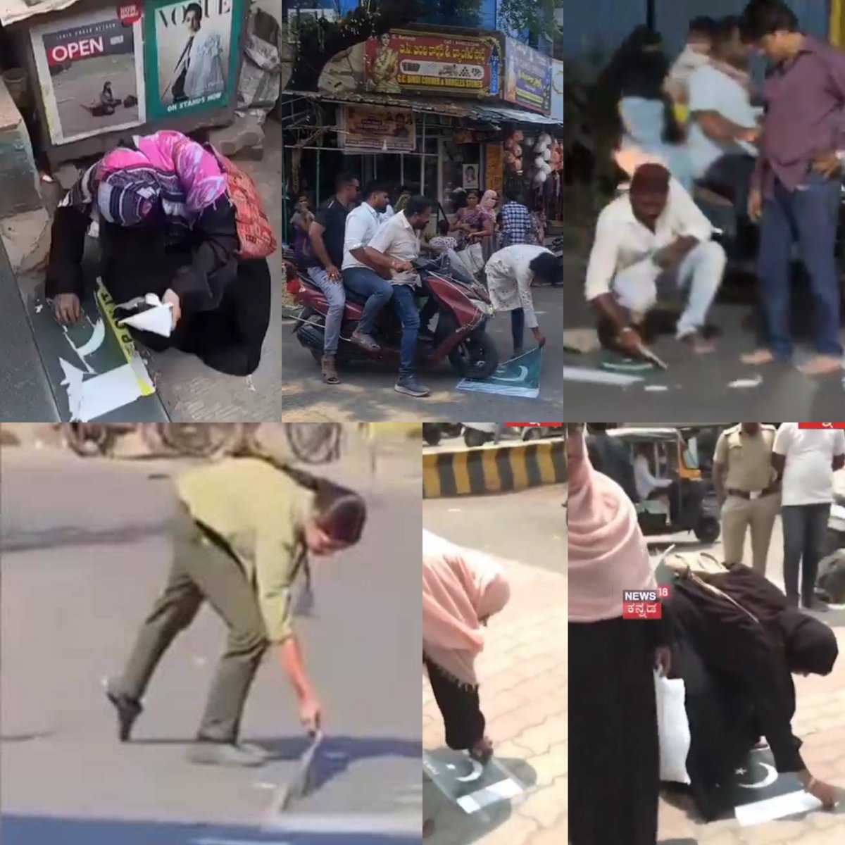 Never thought that a Pakistani flag could expose sympathizers across India.

After the Pahalgam attack, Pakistani flags pasted on the road as a protest against Pakistan.

And the people in this photo who are removing these flags are neither municipal officials nor Pakistani