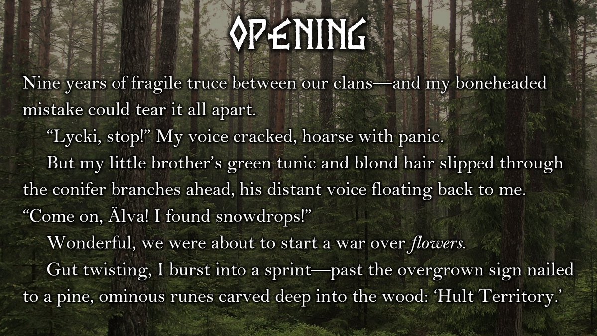 She must trick her enemy into kissing her to break a deadly curse on her family.

⚔️Age-old clan feud
🧪Unique magic &amp; world
🐉Scandinavian folklore
❤️‍🔥Steamy Enemies-To-Forbidden-Lovers
🛡️"Who did this to you?" / "You did!
🗡️"Touch him &amp; die"

#QuestPit #Q #R #F #A #AgentsGuide