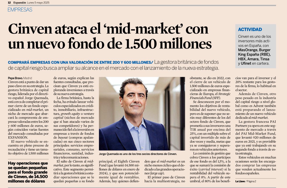 Aunque siguen siendo targets de tamaño relevante, ver como mega fondos incrementan su interés por acceder a empresas más pequeñas es destacable 

Las pymes son y serán el futuro del M&amp;A