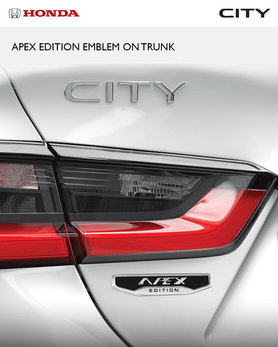 Capital_Honda_'s tweet photo. Stay ahead with style, performance, and innovation. Introducing the New Honda City Apex Edition - where sleek design meets unmatched driving excellence. Elevate every journey and stay #AheadWithApex.

Know more: https://t.co/ehNuTChYcW or Link in Bio

Contact Now: 9884090001 https://t.co/4Vh0CLpr4s