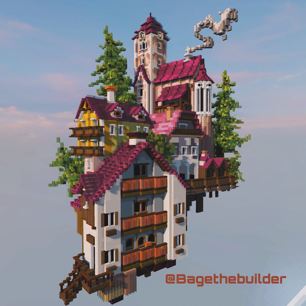 Mysterious floating home  #Minecraft #Minecraftbuilds #minecraft建築コミュ