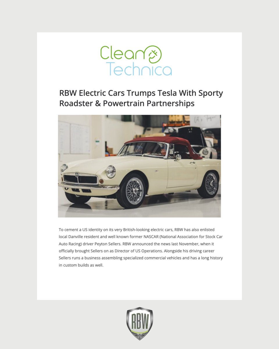 Have you heard? CleanTechnica and Electrek recently wrote about our ground breaking in Danville, Virginia for our all-new North American facility! Learn more about our latest announcement: cleantechnica.com/2025/04/16/rbw…