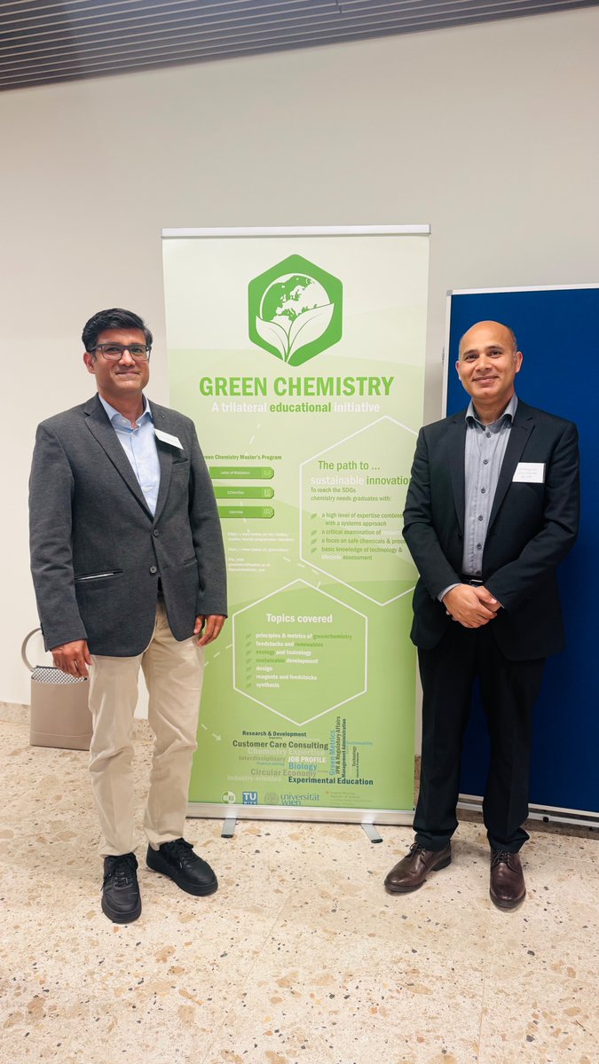 Faculty of Technical Chemistry, TU Wien (@chemistry_tuw) on Twitter photo Great experience at #Klimatag2025!🌍We showcased our Green Chemistry Education Initiative and had inspiring discussions. Special thanks to Harald Rieder, Angelika Wolf, and GeoSphere Austria for supporting our mission!💚<a href="/_CCCA_/">CCCA - Österreichisches Klimaforschungsnetzwerk</a> #GreenChemistry #ClimateAction #CCCA #chemistry_tuw Great experience at #Klimatag2025!🌍We showcased our Green Chemistry Education Initiative and had inspiring discussions. Special thanks to Harald Rieder, Angelika Wolf, and GeoSphere Austria for supporting our mission!💚<a href="/_CCCA_/">CCCA - Österreichisches Klimaforschungsnetzwerk</a> #GreenChemistry #ClimateAction #CCCA #chemistry_tuw