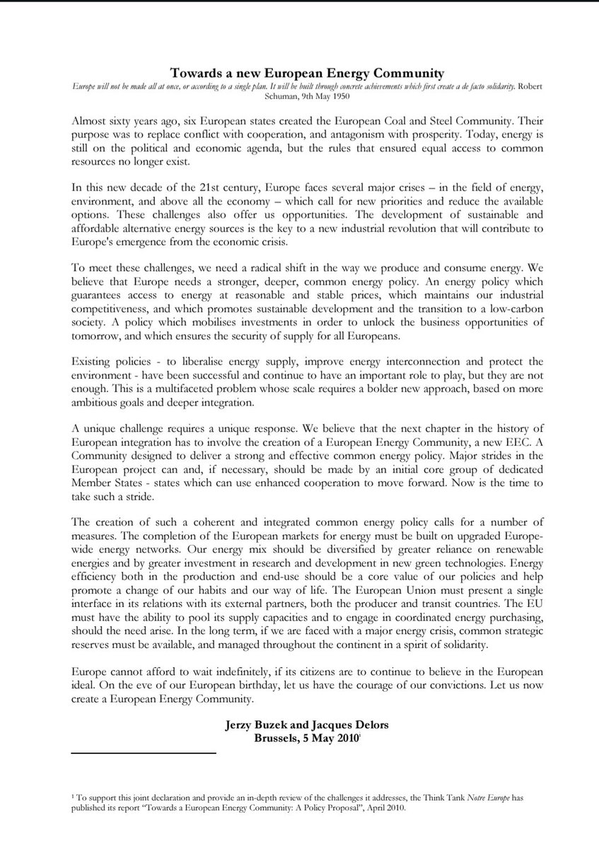 Ryszard Pawlik (@ryszard_pawlik) on Twitter photo Today marks 15 years since <a href="/JerzyBuzek/">Jerzy Buzek</a> & J. Delors proposed the #EuropeanEnergyCommunity⤵️ For many back then,it was a Copernican Revolution. However,if EU MS had fully & swiftly implemented it,perhaps the #EC wouldn't have to publish a plan to phase out 🇷🇺 fossil fuels tomorrow. Today marks 15 years since <a href="/JerzyBuzek/">Jerzy Buzek</a> & J. Delors proposed the #EuropeanEnergyCommunity⤵️ For many back then,it was a Copernican Revolution. However,if EU MS had fully & swiftly implemented it,perhaps the #EC wouldn't have to publish a plan to phase out 🇷🇺 fossil fuels tomorrow.