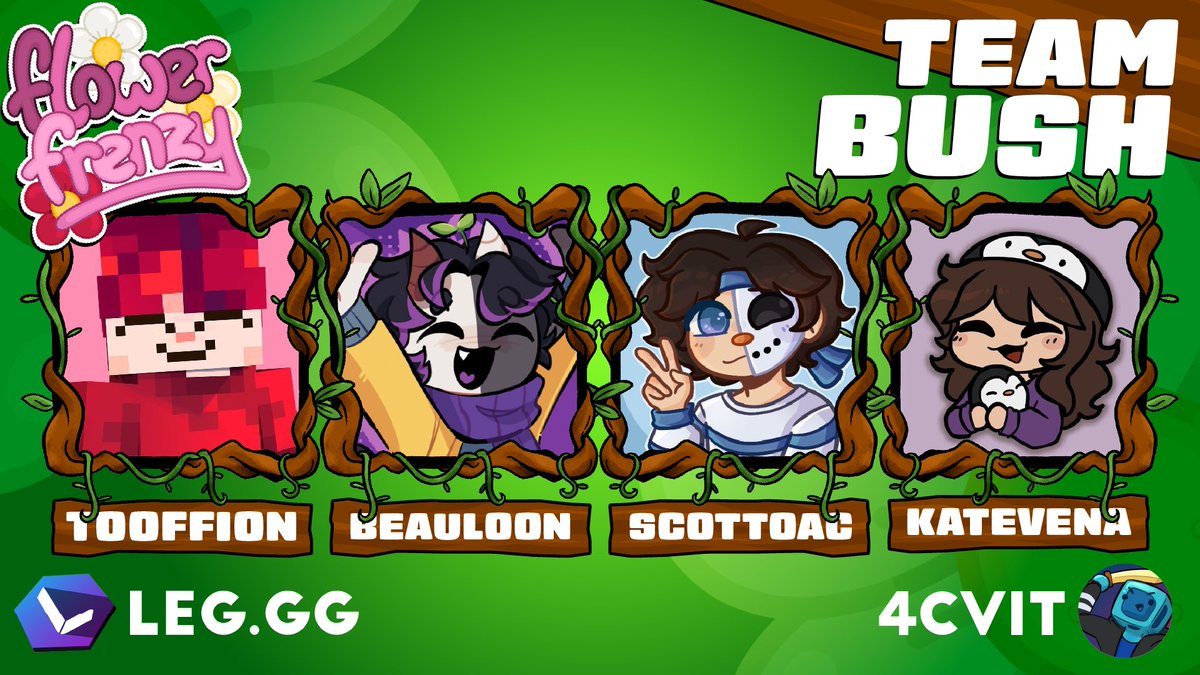 Leg.GG (@legdotgg) on Twitter photo 🌸 Welcome Team Bush🌸
<a href="/TooFfion/">Fee 🤍🍓</a> <a href="/Beauloon_/">Beauloon 🌱</a> <a href="/scottoac/">Scotto</a> <a href="/katevenaLIVE/">katevena 🐧</a>
Watch them race to collect the most flowers!
May 10th 2pm EDT || May 10th 7pm BST 🌸 Welcome Team Bush🌸
<a href="/TooFfion/">Fee 🤍🍓</a> <a href="/Beauloon_/">Beauloon 🌱</a> <a href="/scottoac/">Scotto</a> <a href="/katevenaLIVE/">katevena 🐧</a>
Watch them race to collect the most flowers!
May 10th 2pm EDT || May 10th 7pm BST
