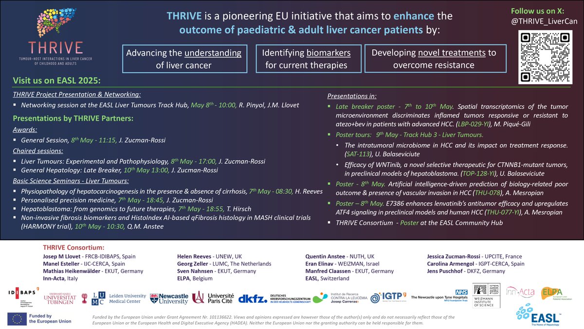 🎉 Excited to be part of #EASLCongress 2025! We’re sharing our latest research across multiple sessions. Check out all our presentations below ⬇️ #Livertwitter