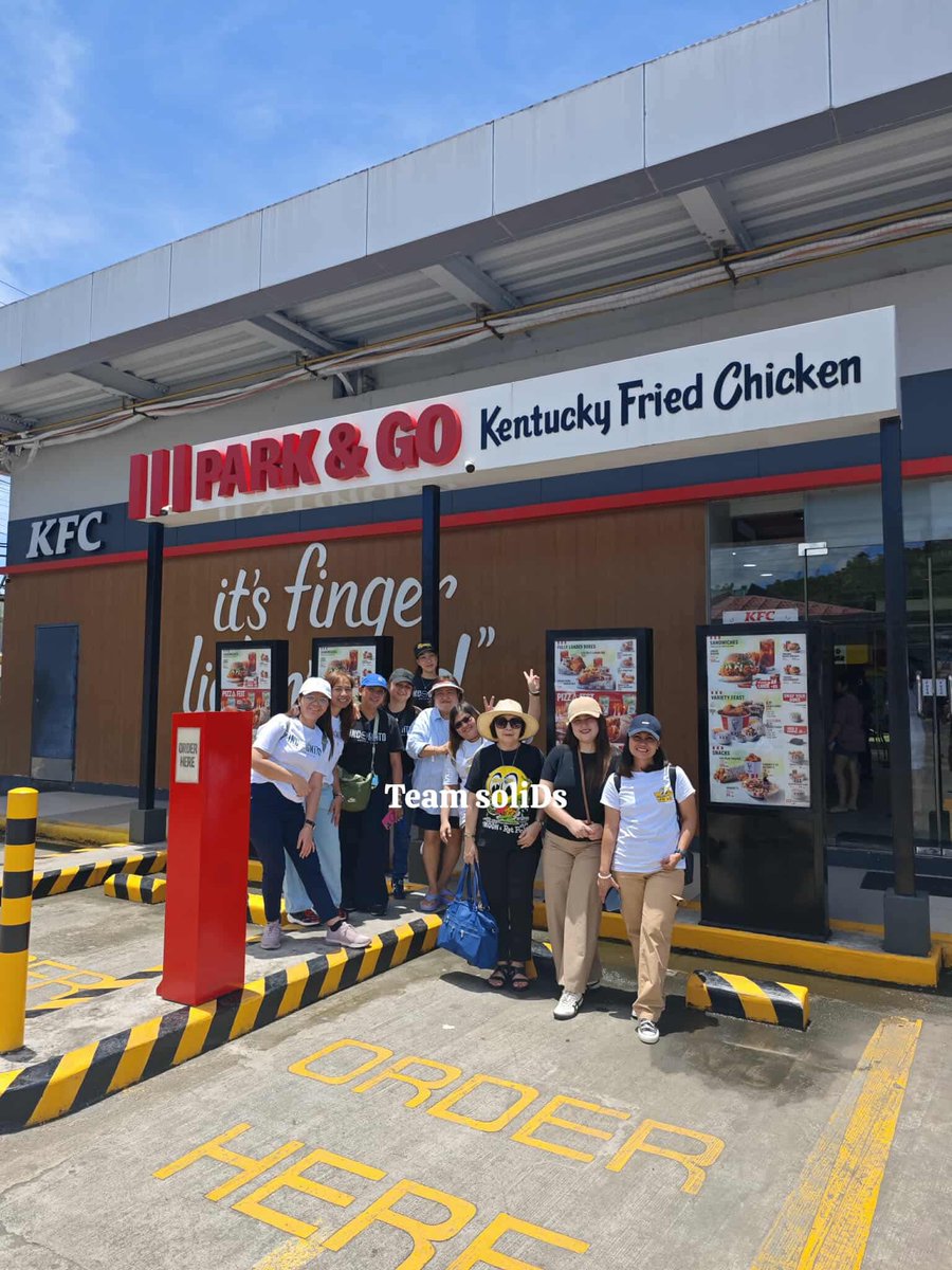 Operation Appreciation &amp; Late Birthday celebration : Mission accomplished! Team soliDs successfully delivered lunch to the Incognito set. The food was proudly purchased from Daniel’s very own KFC branch in Tacloban. ❤️