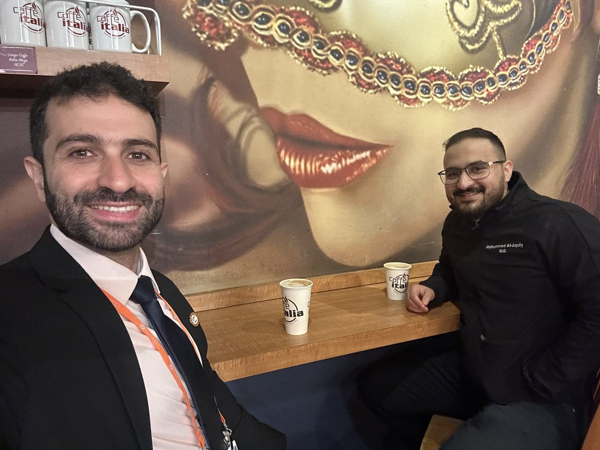 Abdellatif Ismail (@abdellatif_07_) on Twitter photo Concluding a busy day <a href="/DDWMeeting/">Digestive Disease Week</a> with a strong cup of coffee in #LittleItaly with a dear friend <a href="/Mohdaquily1/">Mohammed Aquily</a>
#DDW2025 Concluding a busy day <a href="/DDWMeeting/">Digestive Disease Week</a> with a strong cup of coffee in #LittleItaly with a dear friend <a href="/Mohdaquily1/">Mohammed Aquily</a>
#DDW2025