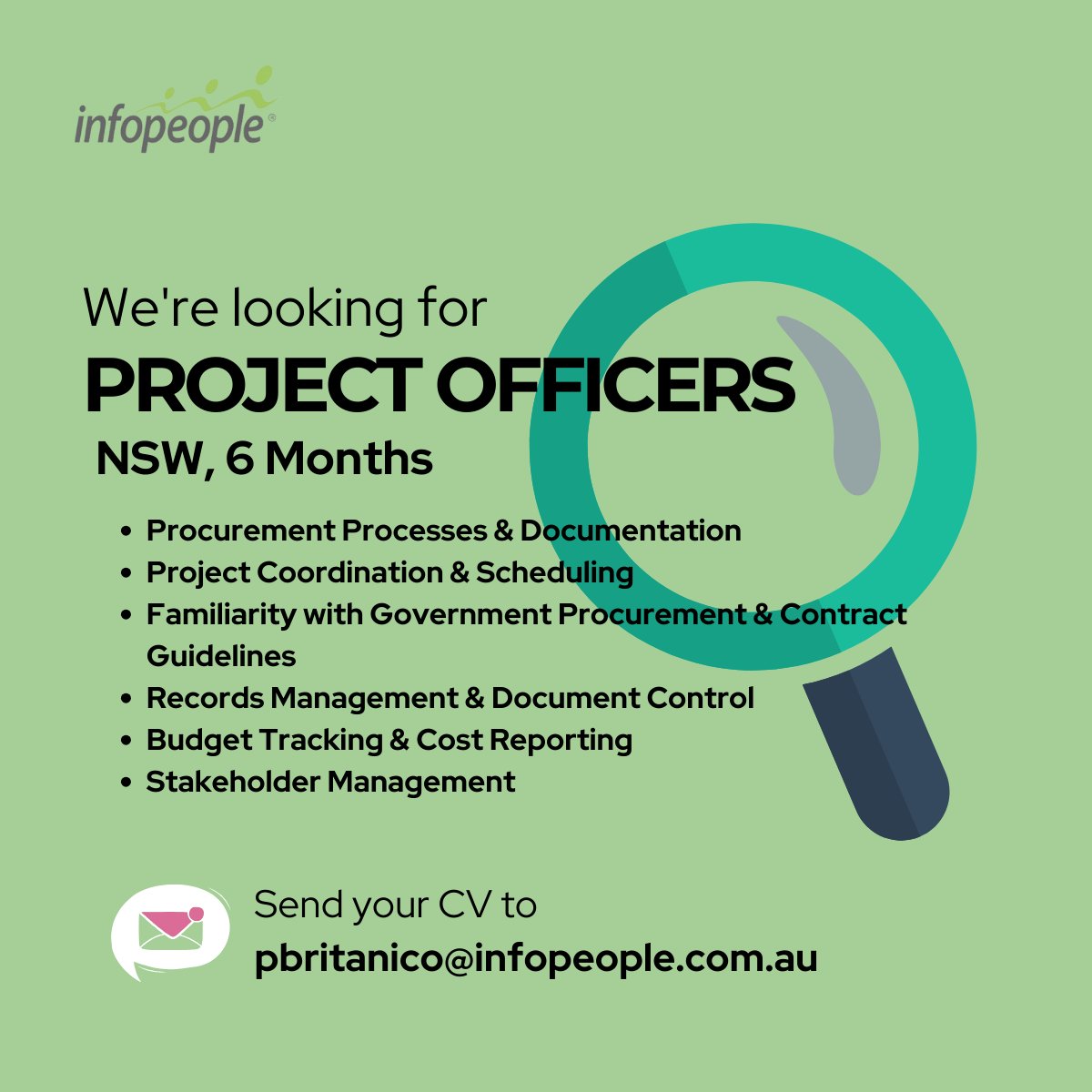 Infopeopleau's tweet image. @Infopeopleau is #hiring! ๐ข
 
We are looking for ๐๐ซ๐จ๐ฃ๐๐๐ญ ๐๐๐๐ข๐๐๐ซ๐ฌ๐
bit.ly/4k6AzcI
Reach out to us at 0482 076 601 OR visit ๐ฐ๐ฐ๐ฐ.๐ข๐ง๐๐จ๐ฉ๐๐จ๐ฉ๐ฅ๐.๐๐จ๐ฆ.๐๐ฎ.
#ProjectAdmin #ProcurementJobs #SydneyJobs #HybridWork #NowHiring
