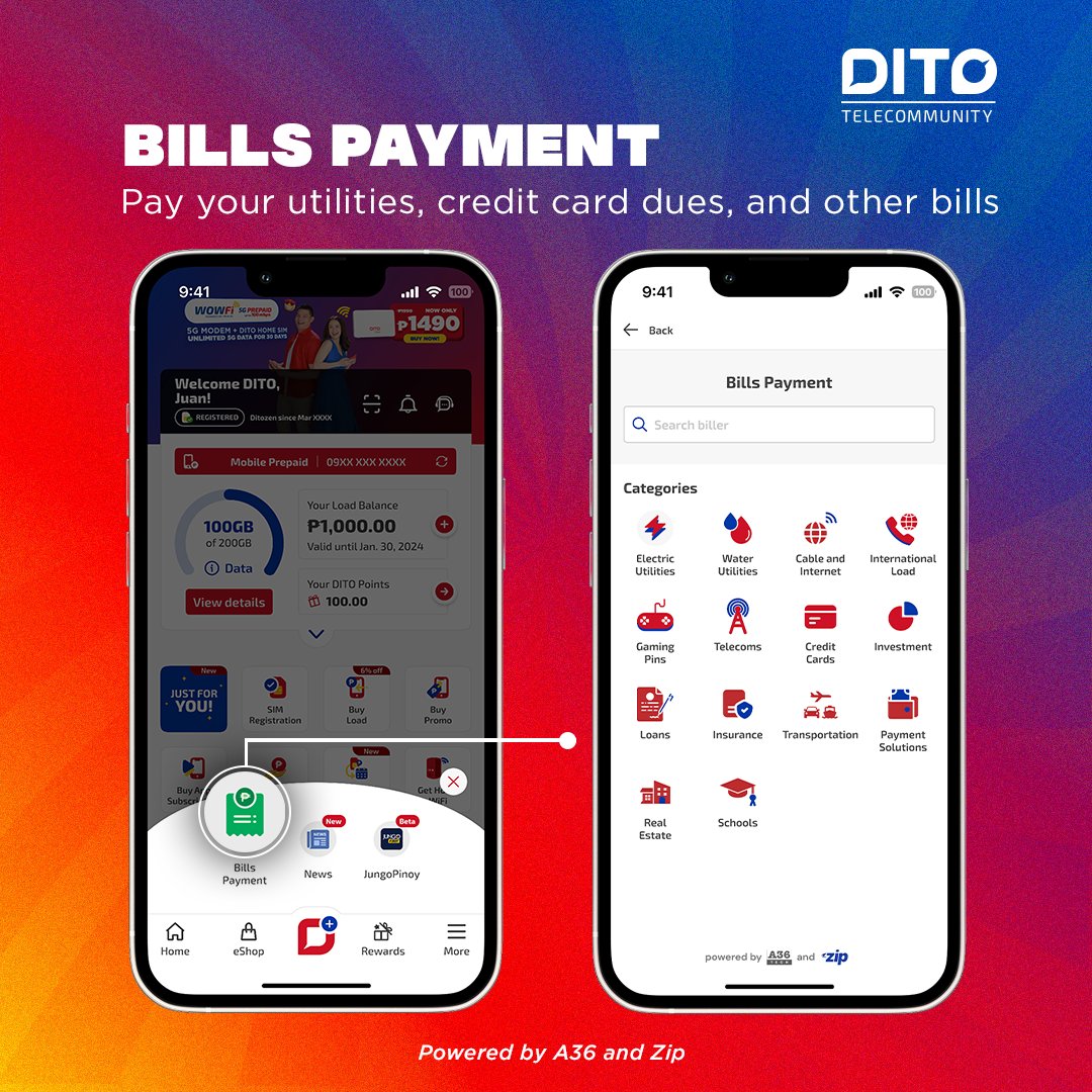 DITOphofficial's tweet photo. Why juggle apps when you can do more in one? From bills to bingewatching, the DITO App is your new digital bestie! 📲❤️

Stay connected, updated, and entertained -  all in one go. Try it all on the DITO app! https://t.co/8Y2WjY35iE

#DITOTelecommunity #DITOApp https://t.co/SekthM2oQr