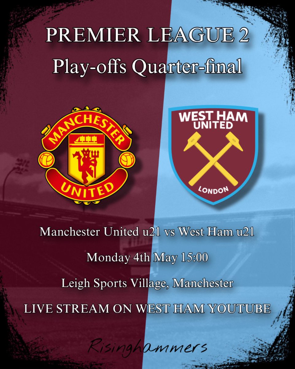 It’s Play-Offs Quater-Finals day for U21s!

COYI ⚒️🔥