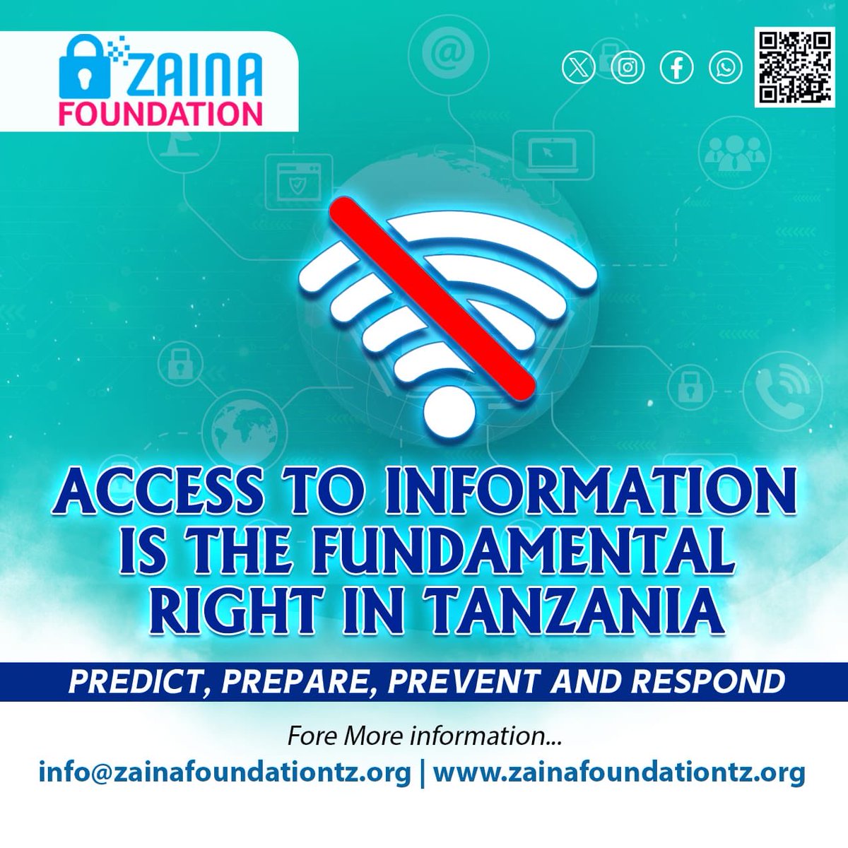 Tanzania is heading to General Election in October 2025. At Zaina Fiundation, we are committed to predicting, preparing and preventing internet shutdowns during the election period.  Free access to information is a right especially during elections.  #DigitalRightstz #KeepItOn