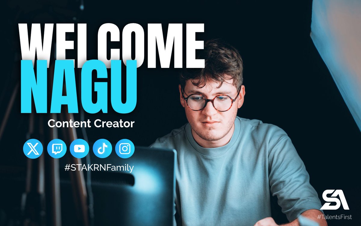 🚨Here comes a new challenger! 🚨

Vous suivez et aimez la scène Counter-Strike? Alors vous allez être ravis!

Nous avons le plaisir d'accueillir pour les 12 prochains mois le créateur de contenus et caster <a href="/NAGU_FR/">NAGU</a> au sein de l'agence!

Welcome home!

#TalentsFirst