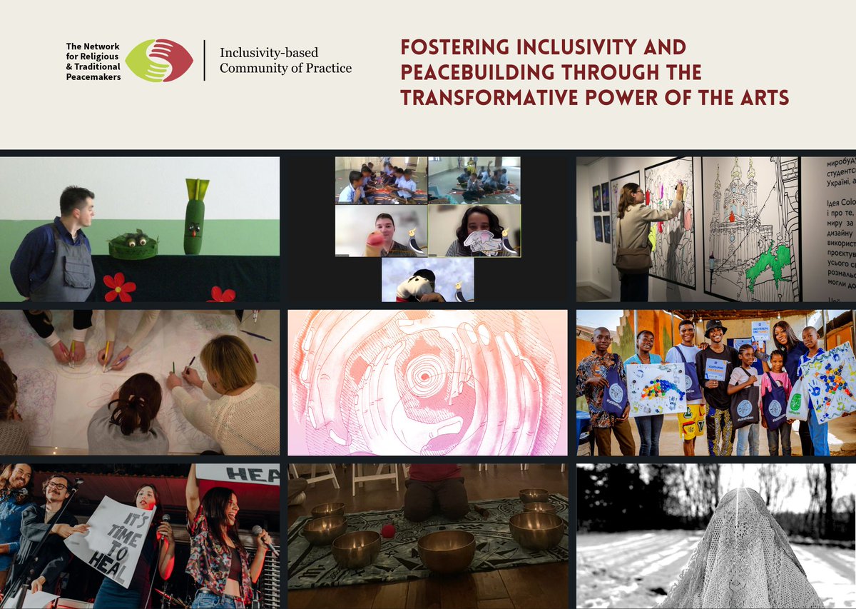 🎨 🕊️ The arts are a powerful tool for promoting sustainable and inclusive peacebuilding. At April’s #InclusivityCoP, practitioners shared global examples of how creative expression fosters dialogue, healing, and social cohesion.

🟢 Art can support processing emotional