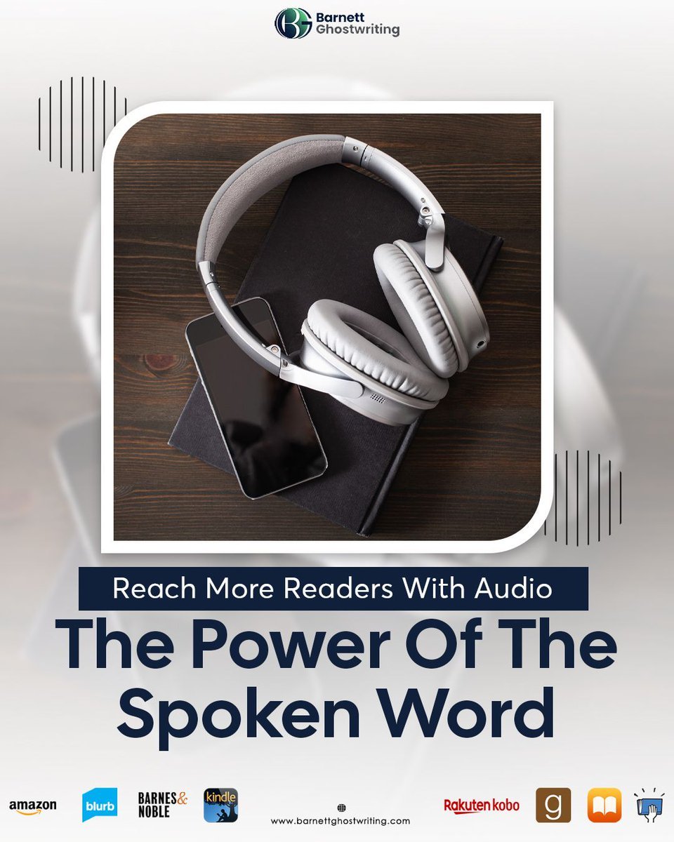 BarnettGhostwr's tweet image. 📢 Turn your book into an Audiobook and reach more Readers. Connect with a new audience through the power of the spoken word. It&apos;s time to amplify your story!
Visit us now! ⬇️
barnettghostwriting.com

#BarnettGhostwriting #professionalghostwriting #ghostwritingagency #bookwriting