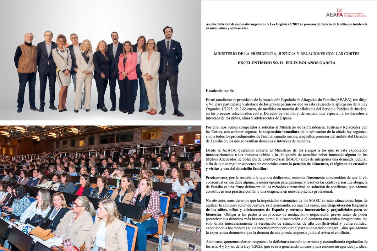 🚨🚨🚨AEAFA pide al ministro <a href="/felixbolanosg/">Félix Bolaños</a> la “suspensión inmediata” de la Ley de Eficiencia para, "al menos", los procesos que afectan a niños, niñas y adolescentes
🔴Denuncia la disparidad de criterios de los juzgados.
aeafa.es/noticias-ampli…