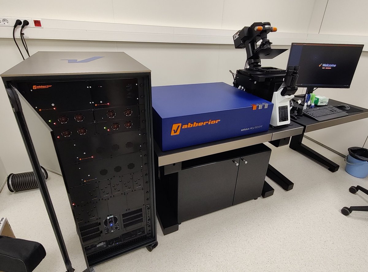 Good morning <a href="/Abberior/">Abberior</a>, the MIRAVA Polyscope 🔬demo is ready here in Bilbao ☺️