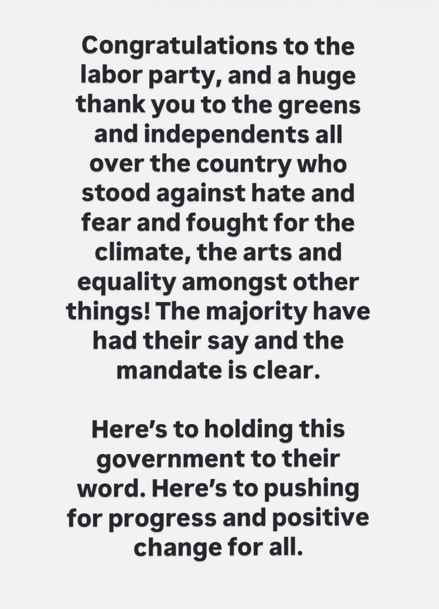 A reminder for all those angry at artists for having political opinions…