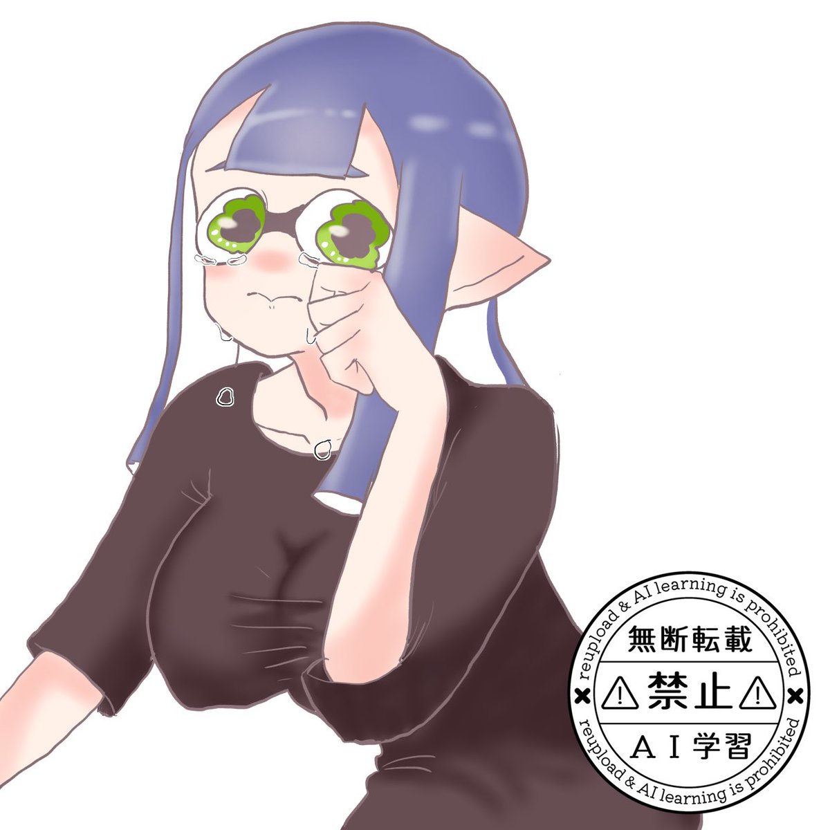 UzUz_ra's tweet image. 泣き虫な女の子
 #splatoon  #splatoonoc  #splatoonart