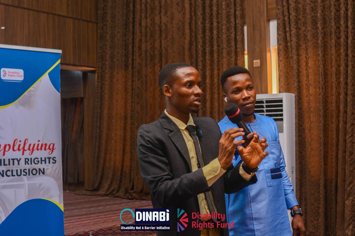 DinabiNig's tweet image. When duty bearers on social protection in Ondo State derived joy in learning sign language interpretation during our recent training workshop with funding from @DisabRightsFund. Thank you Hamed Ayobami Azeez for facilitating the session excellently.

#AccessibleInformationIsKey