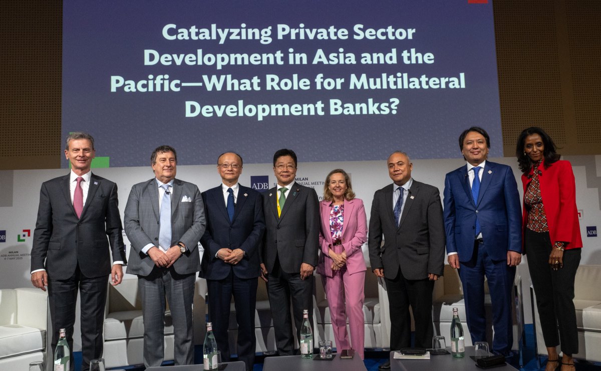 At #ADBAnnualMeeting Governor Monticelli stressed the crucial role of MDBs in catalysing private capital mobilisation. 

Chairing Heads of MDBs Group, CEB strives to bring social investment to the forefront of the system-wide MDB agenda, as a driver for jobs and growth.