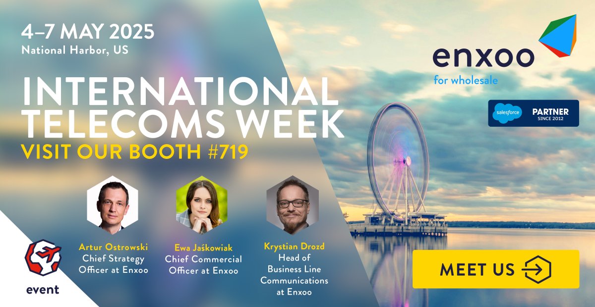 We’re live at #ITW2025! 🚀
Meet our team at Booth 719 and discover how AI-driven automation can transform your wholesale operations.

#Enxoo #AIinTelecom #EnxooForWholesale