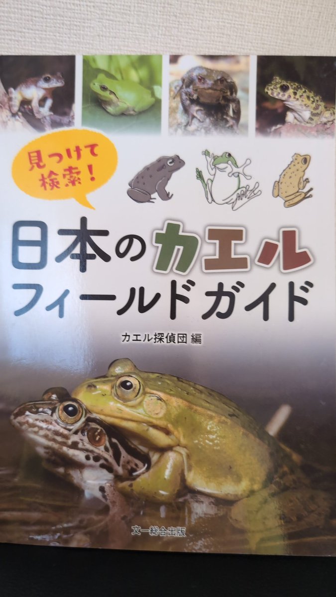 ようやく見つけることが出来た、シュレーゲル…鳴き声はするのに全然見つけられなかったけどこれらの本のおかげで見つけられた。ありがとうございます!
#カエルの見つけ方図鑑
#くらべてわかるカエル
#日本のカエルフィールドガイド