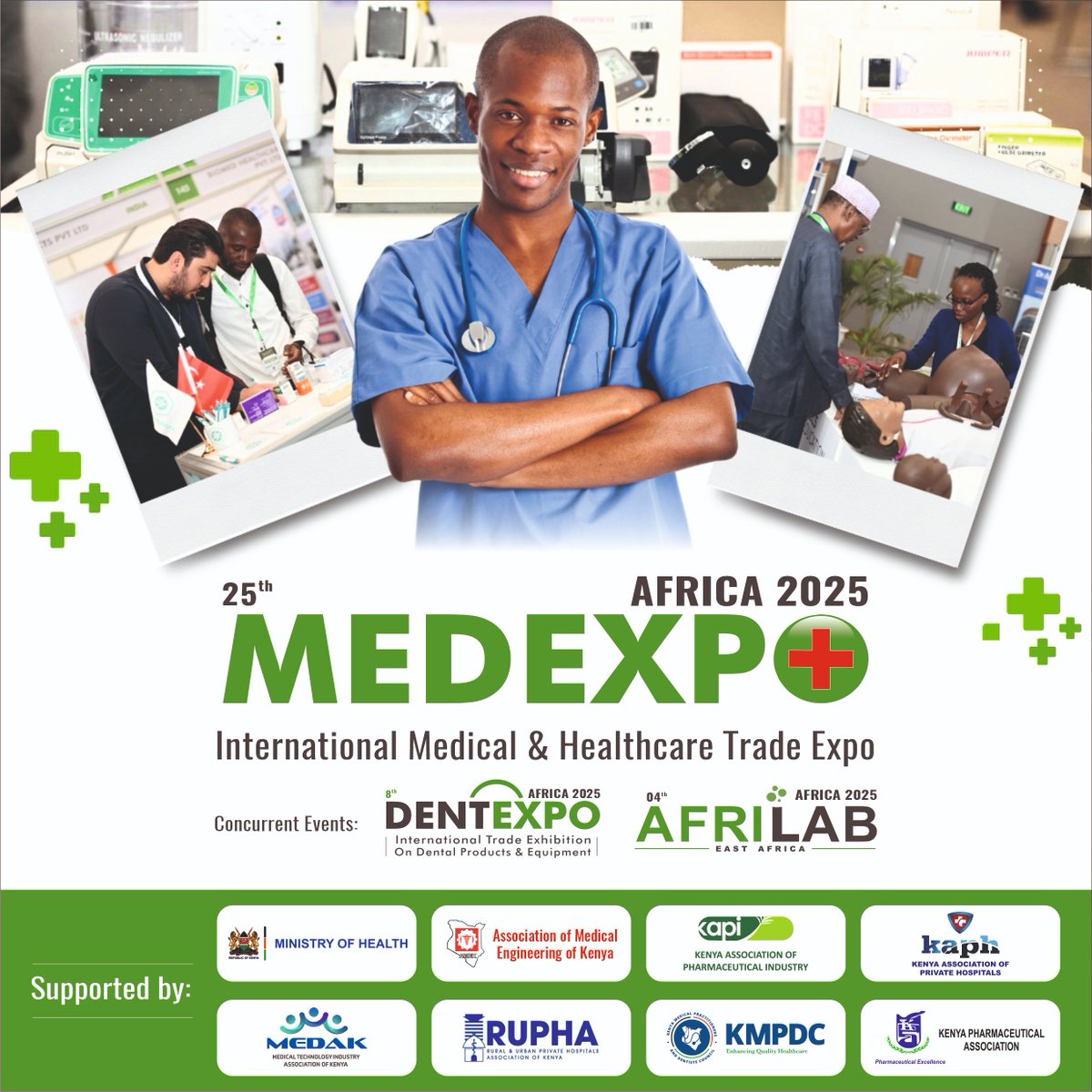 Join us at the 25th #MedexpoKenya — where global healthcare minds meet innovation.
🗓️ 14–16 May 2025
📍 Sarit Expo Centre
From tech to treatment, this is where Africa’s medical future takes shape.
🔗 expogr.com/kenyamed/
We’re excited, are you? 💥
#MedexpoAfrica #HealthTech
