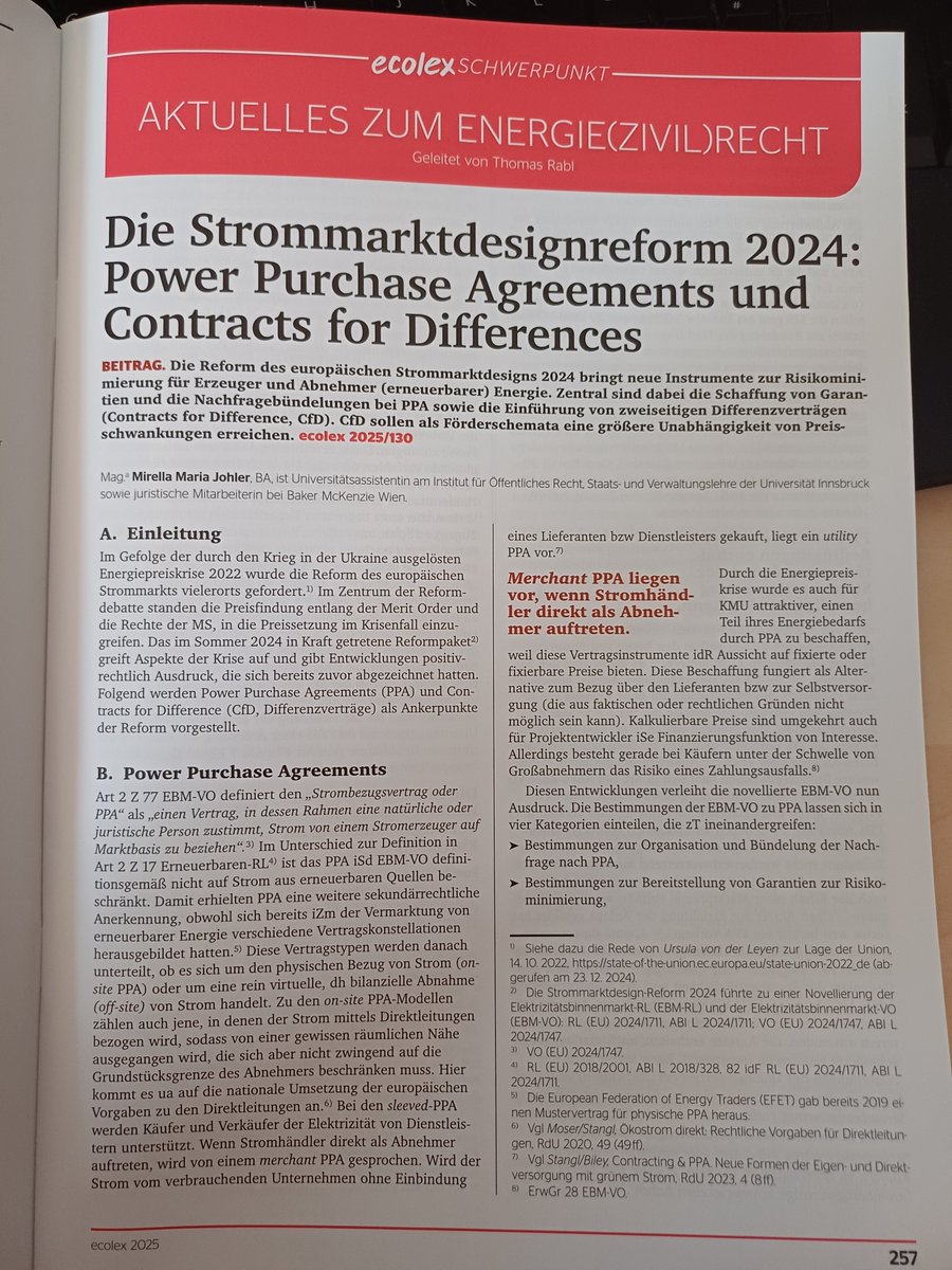 Mirella Johler (@mirellajohler) on Twitter photo Power Purchase Agreements & Contracts for Differences
#Energylaw #Energierecht <a href="/uniinnsbruck/">@uniinnsbruck@social.uibk.ac.at</a> <a href="/RewiUibk/">Rechtswissenschaftliche Fakultät der Uni Innsbruck</a> Power Purchase Agreements & Contracts for Differences
#Energylaw #Energierecht <a href="/uniinnsbruck/">@uniinnsbruck@social.uibk.ac.at</a> <a href="/RewiUibk/">Rechtswissenschaftliche Fakultät der Uni Innsbruck</a>