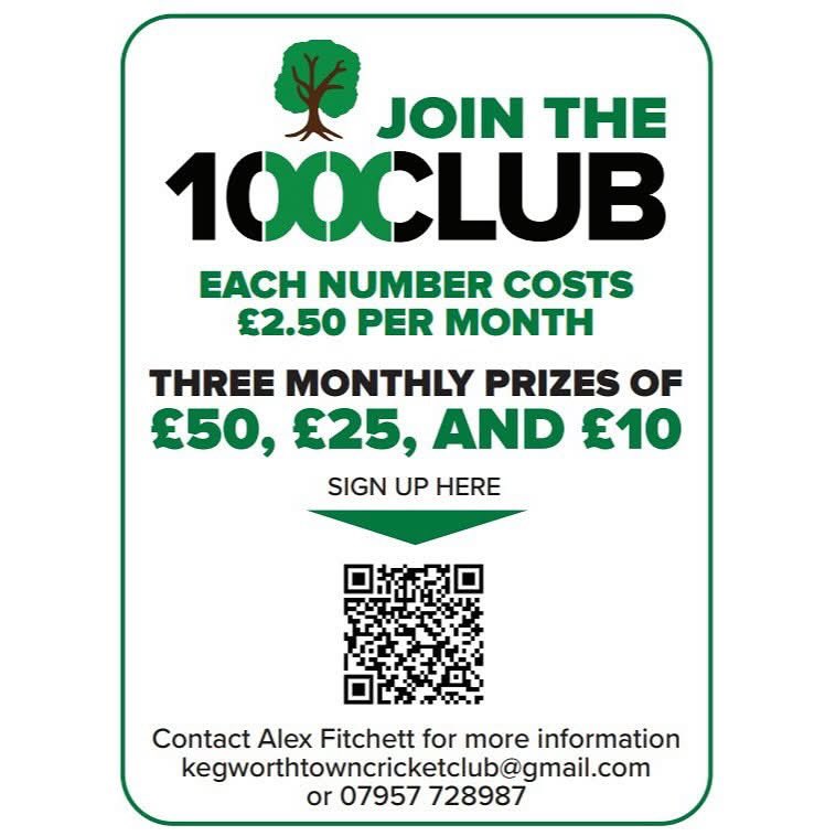 100 Club - Numbers Available!

We currently have 13 numbers available - Sign up today!

• Monthly subscription of just £2.50 per number
• THREE monthly prizes of £50, £25, and £10
• No annual renewal hassle

Sign up here kegworth-cc.pitchin.club/campaign/7ab5n… and support the club!