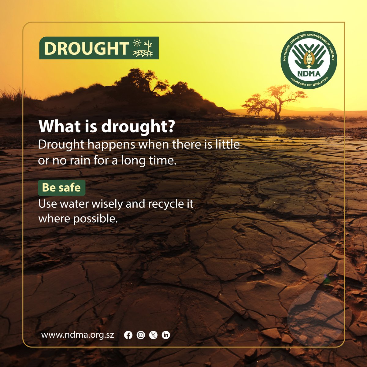 Water is life, until it’s gone. Let’s act before the taps run dry.
#EveryDropMatters #NkweToDisasterPreparedness