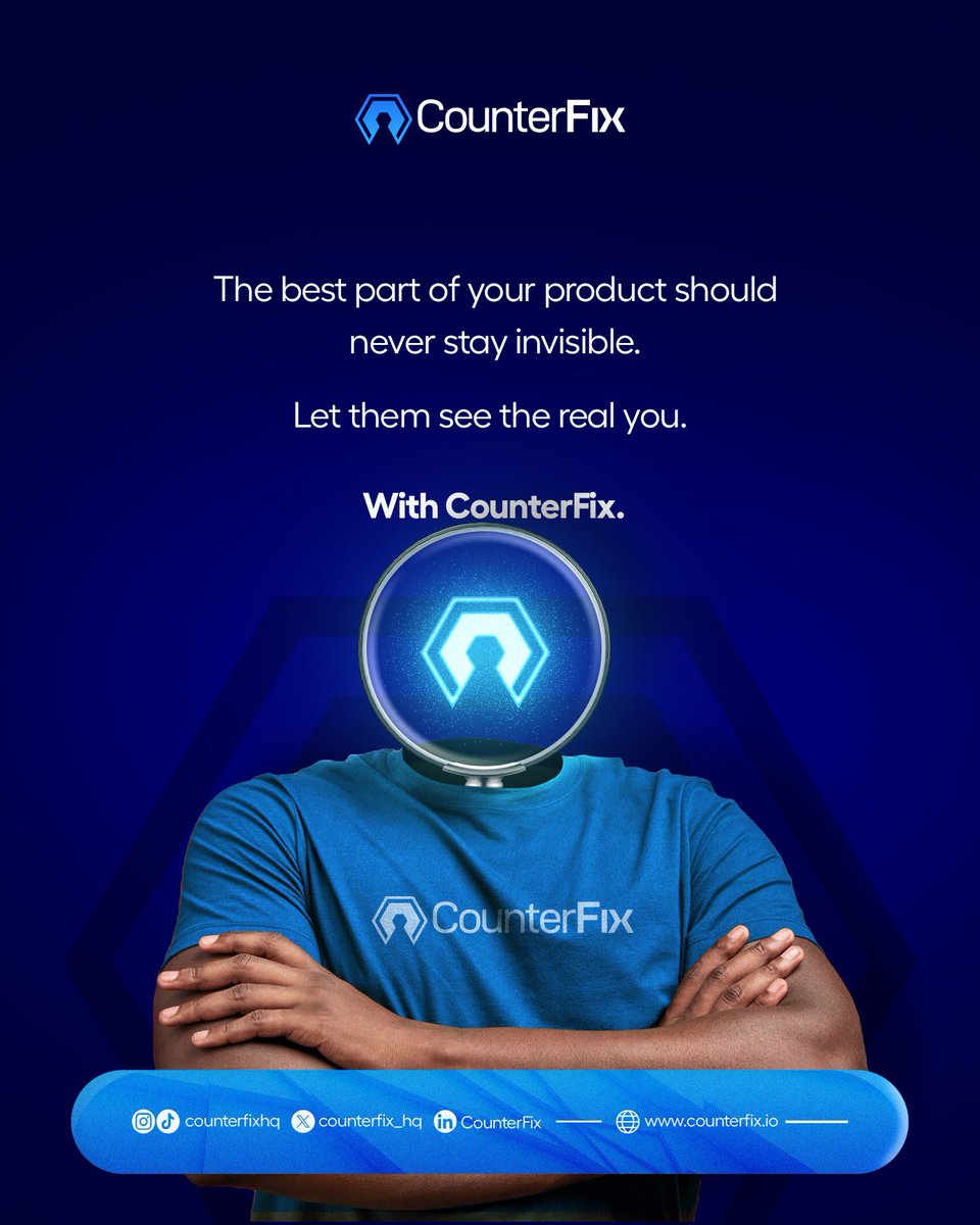 counterfix_hq's tweet image. One fake product can break consumer trust.
With @counterfix_hq , every item comes with a tamper-proof digital identity -so your authenticity shines through.
Genuine products, Guaranteed 💙
Secure your products!

#ConsumerTrust #CounterFix #AntiCounterfeit