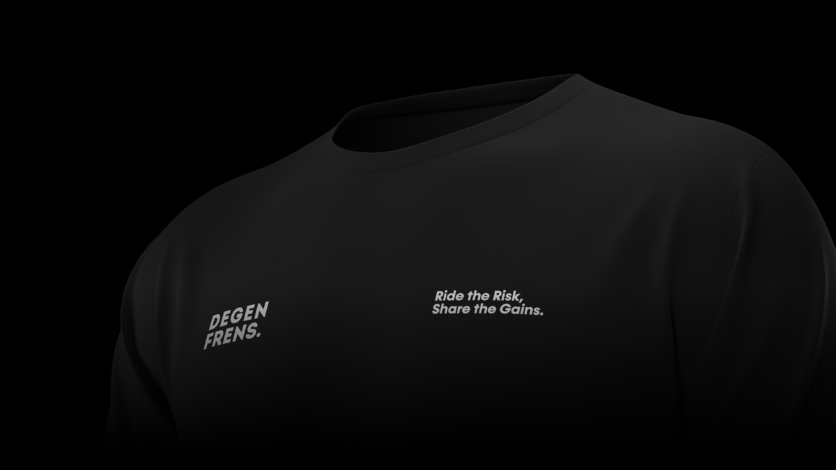 DEGEN FRENS. 🔥

➤ Rare (1 OF 300)
➤ NFC Powered.
➤ Phygital (T-Shirt + NFT)
➤ Black / White
➤ holgant.com/collections/da…