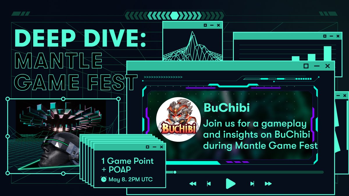 Join us for another Mantle Game Fest Deep Dive workshop with <a href="/playBuChibi/">BuChibi</a>!

➟ Mantle Game Fest insights from the BuChibi crew
➟ Earn points and POAP rewards

How many BuChibi's did you stack?

🗓 May 8, 2PM UTC
📍 Mantle Discord